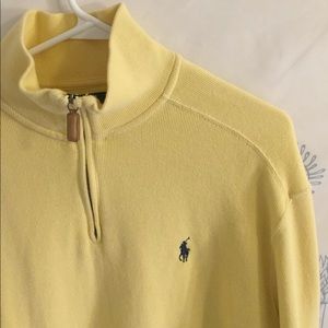 Pastel Yellow Ralph Lauren Quarterzip